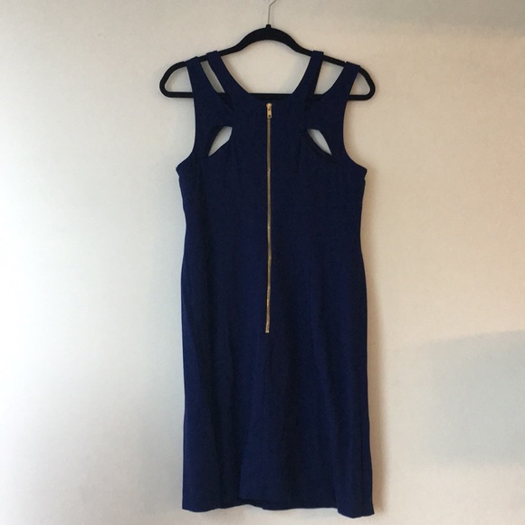 Betsey Johnson Blue Dress with Cutouts - Picture 2 of 6